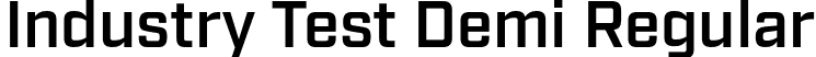Industry Test Demi Regular font - IndustryTest-Demi.otf