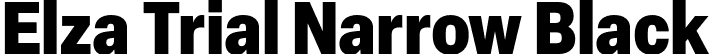 Elza Trial Narrow Black font - ElzaTrial-NarrowBlack.otf