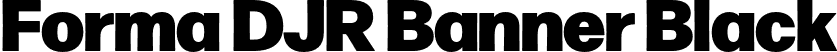 Forma DJR Banner Black font - FormaDJRBanner-Black-Testing.otf