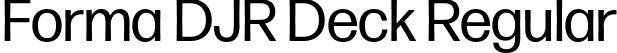 Forma DJR Deck Regular font - FormaDJRDeck-Regular-Testing.otf