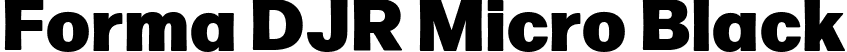 Forma DJR Micro Black font - FormaDJRMicro-Black-Testing.ttf