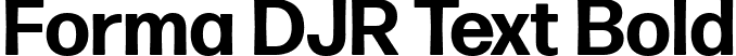 Forma DJR Text Bold font - FormaDJRText-Bold-Testing.ttf