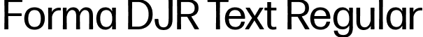 Forma DJR Text Regular font - FormaDJRText-Regular-Testing.ttf