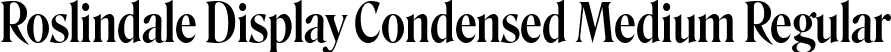 Roslindale Display Condensed Medium Regular font - Roslindale-DisplayCondensedMedium-Testing.ttf
