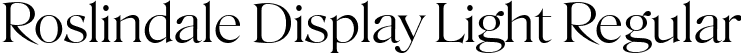 Roslindale Display Light Regular font - Roslindale-DisplayLight-Testing.ttf