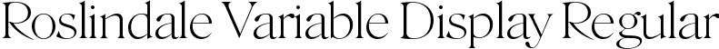 Roslindale Variable Display Regular font - RoslindaleVariable-VF[Display]-Testing.ttf