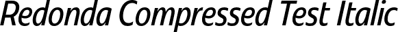 Redonda Compressed Test Italic font - RedondaCompressedTest-Italic.otf