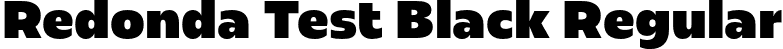 Redonda Test Black Regular font - RedondaTest-Black.otf