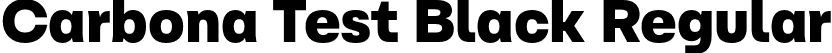 Carbona Test Black Regular font - CarbonaTest-Black.otf