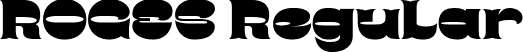 ROGES Regular font - ROGEStrial.ttf