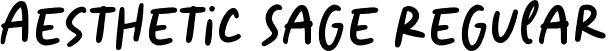 Aesthetic Sage Regular font - Aesthetic Sage Regular.ttf