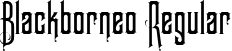 Blackborneo Regular font - blackborneo-demo.ttf