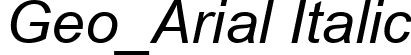 Geo_Arial Italic font - GEO_AI__.TTF