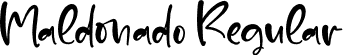 Maldonado Regular font - Maldonado.otf