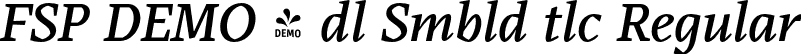 FSP DEMO - dl Smbld tlc Regular font - Fontspring-DEMO-audela-semibolditalic.otf