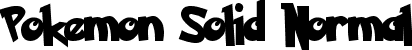 Pokemon Solid Normal font - Pokemon Solid.ttf