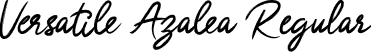 Versatile Azalea Regular font - VersatileAzaleaRegular-MVXRB.ttf