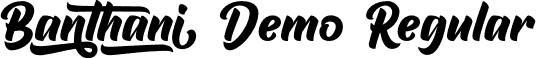 Banthani Demo Regular font - BanthaniDemo-Yzwoa.otf