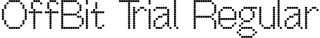OffBit Trial Regular font - OffBitTrial-Dot.otf