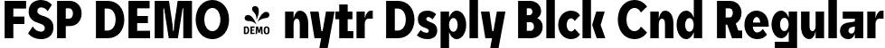 FSP DEMO - nytr Dsply Blck Cnd Regular font - Fontspring-DEMO-unytourdisplay-blackcondensed.otf