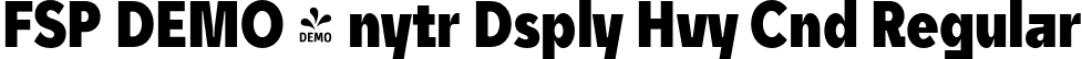 FSP DEMO - nytr Dsply Hvy Cnd Regular font - Fontspring-DEMO-unytourdisplay-heavycondensed.otf