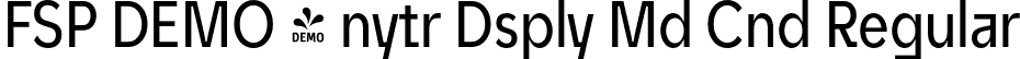 FSP DEMO - nytr Dsply Md Cnd Regular font - Fontspring-DEMO-unytourdisplay-mediumcondensed.otf