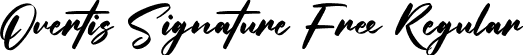 Overtis Signature Free Regular font - overtis-signature-free.ttf