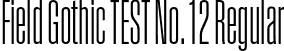 Field Gothic TEST No. 12 Regular font - FieldGothicTEST-No.12.otf