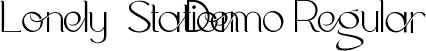 Lonely Station Demo Regular font - LonelyStationDemoRegular.ttf