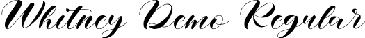 Whitney Demo Regular font - WhitneyDemo-X39Gd.otf