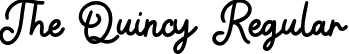 The Quincy Regular font - The Quincy.otf