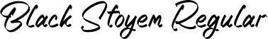 Black Stoyem Regular font - Black Stoyem.otf