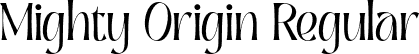 Mighty Origin Regular font - mightyorigin-x3gjr.otf