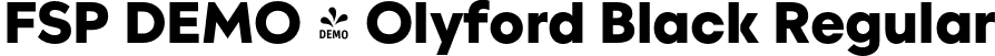 FSP DEMO - Olyford Black Regular font - Fontspring-DEMO-olyford-black.otf