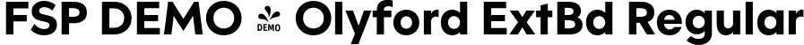 FSP DEMO - Olyford ExtBd Regular font - Fontspring-DEMO-olyford-extrabold.otf