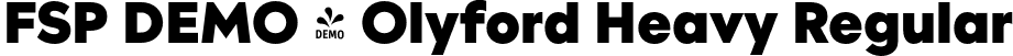 FSP DEMO - Olyford Heavy Regular font - Fontspring-DEMO-olyford-heavy.otf