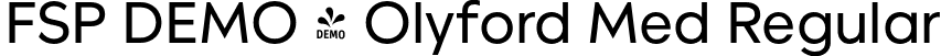 FSP DEMO - Olyford Med Regular font - Fontspring-DEMO-olyford-medium.otf