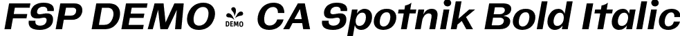 FSP DEMO - CA Spotnik Bold Italic font - Fontspring-DEMO-caspotnik-bolditalic.otf
