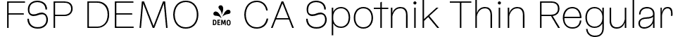 FSP DEMO - CA Spotnik Thin Regular font - Fontspring-DEMO-caspotnik-thin.otf