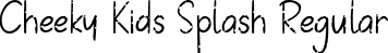 Cheeky Kids Splash Regular font - Delmonte Splash.ttf