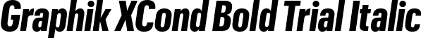 Graphik XCond Bold Trial Italic font - GraphikXCondensed-BoldItalic-Trial.otf