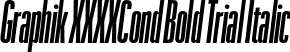 Graphik XXXXCond Bold Trial Italic font - GraphikXXXXCondensed-BoldItalic-Trial.otf
