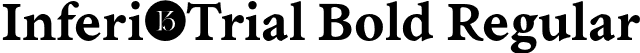 Inferi-Trial Bold Regular font - Inferi-Trial-Bold.otf