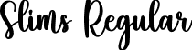 Slims Regular font - Slims.ttf