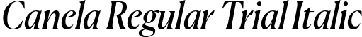 Canela Regular Trial Italic font - Canela-RegularItalic-Trial.otf