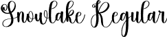 Snowlake Regular font - Snowlake.otf