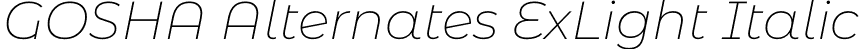 GOSHA Alternates ExLight Italic font - GOSHAAlternates-ExtraLightItalic.otf