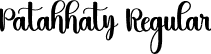 Patahhaty Regular font - Patahhaty.otf