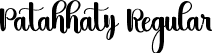 Patahhaty Regular font - Patahhaty.ttf