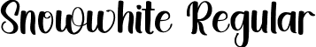 Snowwhite Regular font - Snowwhite.ttf